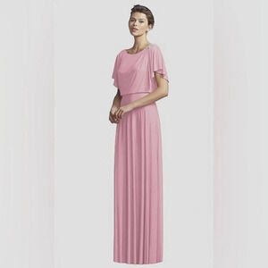 JY Jenny Yoo • NWT JY511 Sueded Rose Pink Maracaine Jersey Bridesmaids Dress